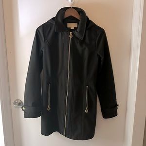 Michael Kors Trench Coat Waterproof and Fleece Lined Black Size XS